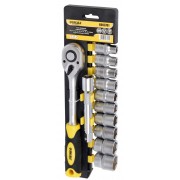 Ключ-Трещотка 1/2" с набором насадок и удлинителем 12 шт CrV mid SIGMA