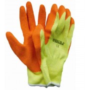 Перчатки трикотажные 10G латекс кринкел на ладоне (економ)     