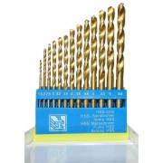 Набор сверла по металлу hss титан 13шт,1.5-6.5мм (пл)     