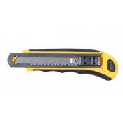 Нож пластик/резина корпус лезвие 8шт 18мм автоматический замок     