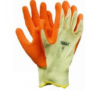 Перчатки трикотажные 10G латекс кринкел на ладоне (кач)     