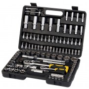 Набор насадок торцевых и биты 1/4 1/2 108 шт CrV mid  