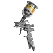 Краскораспылитель HVLP-mini  Ø0.8 (хром) с верхним металлическим бачком 100мл 30-115 л/мин 2,1 Бар SIGMA  