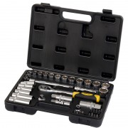 Набор насадок торцевых и биты 3/8 39 шт CrV mid   