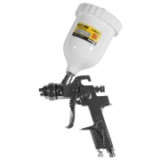 Краскораспылитель HVLP Ø1.4 (хром) с верхним пластмассовым бачком 600 мл 230-330 л/мин