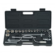 Набор насадок торцевых 1/2 0 аксессуары 24 шт (кейс)    