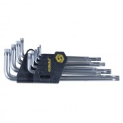 Ключи torx 9шт T10-T50мм CrV (длинные с отвер)     