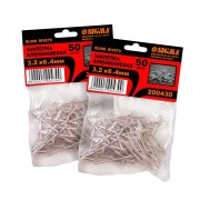 Заклепки алюм 6,0*16мм 50шт Premium        