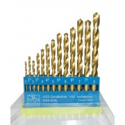 Набор сверла по металлу hss титан 13шт, 2.0-8.0мм (пл)    