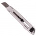 Нож металлический усиленный лезвие 18 мм, с винтовой фиксацией лезвия INTERTOOL HT-0512