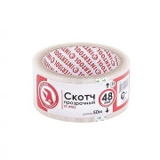 Скотч прозрачный 48мм*50м*52мкм INTERTOOL KT-0902 