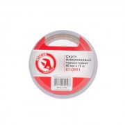 Скотч алюминиевый термостойкий 50мм*10м INTERTOOL KT-0991