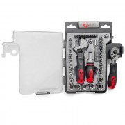 Набор инструмента 43 ед., 3/8"&1/4", Cr-V INTERTOOL ET-6003