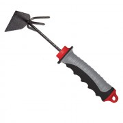 Сапка с мотыгой садовая 250 мм x 150 мм с двухкомпонентной рукояткой INTERTOOL FT-0025