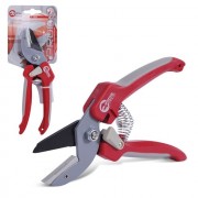 Секатор садовый c наковаленкой, ручка комбинировананя пластик/термопластичная резина, лезвие сталь SK5, макс. рез. 12 мм INTERTOOL FT-1009