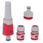 Насадка для полива с плавной регулировкой потока воды для конектора 1/2",адаптер универсальный для конектора 1/2"с внутренней резьбой 3/4"&1",конек INTERTOOL GE-0026