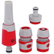 Насадка для полива с плавной регулировкой потока воды для конектора 1/2",адаптер универсальный для конектора 1/2"с внутренней резьбой 1/2"&3/4",кон INTERTOOL GE-0029