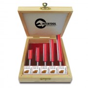 Набор фрез пазовых прямых, 5 шт. INTERTOOL HT-0075