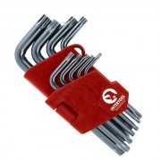 Набор Г-образных ключей TORX с отверстием 9 шт., Т10-Т50, Cr-V, Small INTERTOOL HT-1831