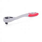 Рукоятка с храповым механизмом на 72 зуба 1/4"изогнутая Cr-v(Professional) INTERTOOL HT-2107