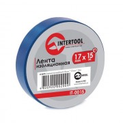Лента изоляционная 0,15 мм x 17 мм x 15 м синяя (упак 10 шт) INTERTOOL IT-0015