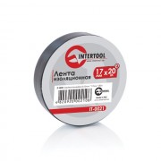 Лента изоляционная 0,15 мм x 17 мм x 20 м черная (упак 10 шт) INTERTOOL IT-0021