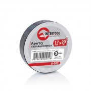 Лента изоляционная 0,15 мм x 17 мм x 25 м черная (упак 10 шт) INTERTOOL IT-0026