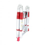 Лестница алюминиевая телескопическая раскладная универсальная 12 ступ., 3,85 м INTERTOOL LT-3039