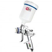 HVLP-II Профессиональный краскораспылитель 1,3 мм, HVLP-II, верхний пластиковый бачок 600 мл INTERTOOL PT-0105D