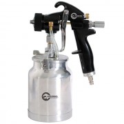 HVLP BLACK PROF Краскораспылитель 1,5 мм, нижний металлический бачок регулируемой подачей давления INTERTOOL PT-0214