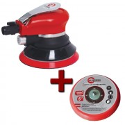 Шлифмашина пневматическая эксцентриковая для отделочных работ INTERTOOL PT-1006