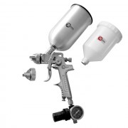 HVLP STEEL PROF KITКраскораспылитель 1,7 мм в комплекте с дополнительной форсункой 1,4 мм INTERTOOL PT-1505