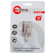Коронка трубчатая по стеклу и керамике 28 мм INTERTOOL SD-0358