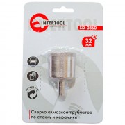 Коронка трубчатая по стеклу и керамике 32 мм INTERTOOL SD-0360