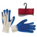 Перчатка х/б трикотаж покрытая латексом на ладони 10"(синяя) INTERTOOL SP-0008, SP-0008, Перчатки рабочие резиновые (нитриловые, PVC, латексные)