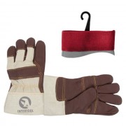 Перчатка кожаная утепленная 10,5"INTERTOOL SP-0013