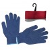 Перчатка трикотажная синтетическая 9"с покрытием PVC точкой на ладони (синяя) INTERTOOL SP-0104, SP-0104, Перчатки рабочие вязанные