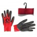 Перчатка красная вязанная синтетическая, покрытая серым пористым нитрилом на ладони 10"INTERTOOL SP-0127, SP-0127, Перчатки рабочие резиновые (нитриловые, PVC, латексные)