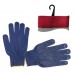 Перчатка трикотажная акриловая покрыта PVC точкой на ладони 9"(синяя) INTERTOOL SP-0132, SP-0132, Перчатки рабочие вязанные