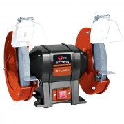 Станок точильный настольный STORM 400 Вт, 0-2950 об/мин, шлифкруг 200 мм. INTERTOOL WT-0820