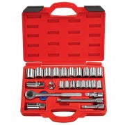 Набор насадок торцевых 3/8 в кейсе 25 шт Grad    