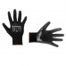 Рукавичка трикотажна, синтетична, чорного кольору, з нітриловим покриттям, 9" INTERTOOL SP-0102, Перчатки рабочие вязанные